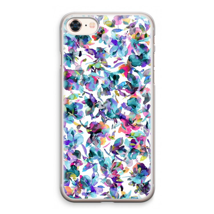 Hibiscus Flowers: iPhone 8 Transparant Hoesje