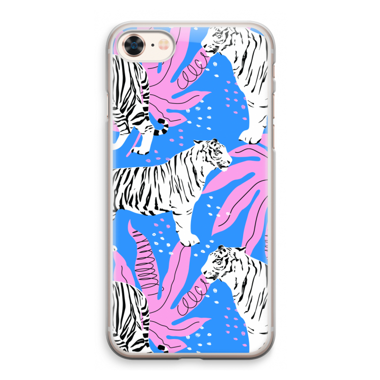 Tijger: iPhone 8 Transparant Hoesje