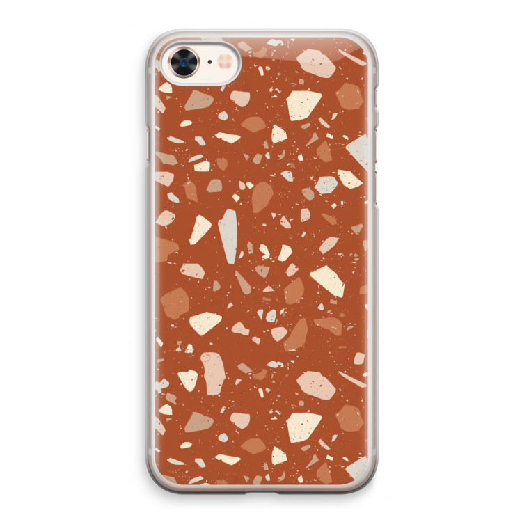 Terrazzo N°22: iPhone 8 Transparant Hoesje
