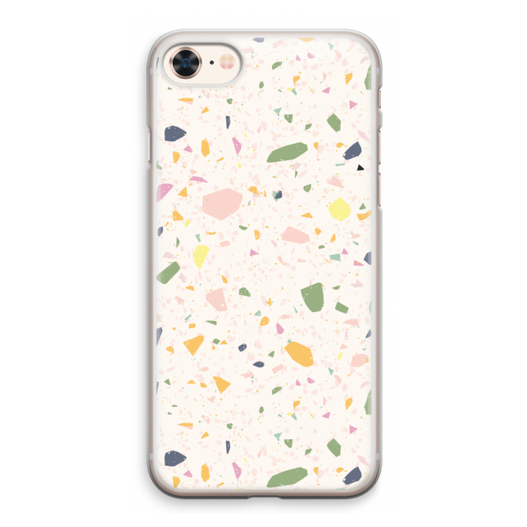 Terrazzo N°21: iPhone 8 Transparant Hoesje