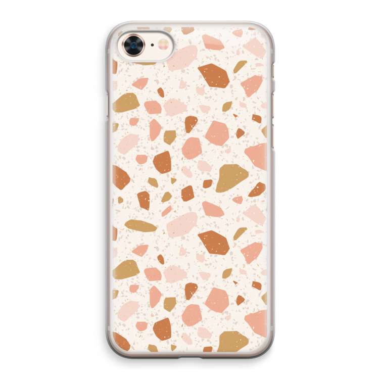 Terrazzo N°18: iPhone 8 Transparant Hoesje