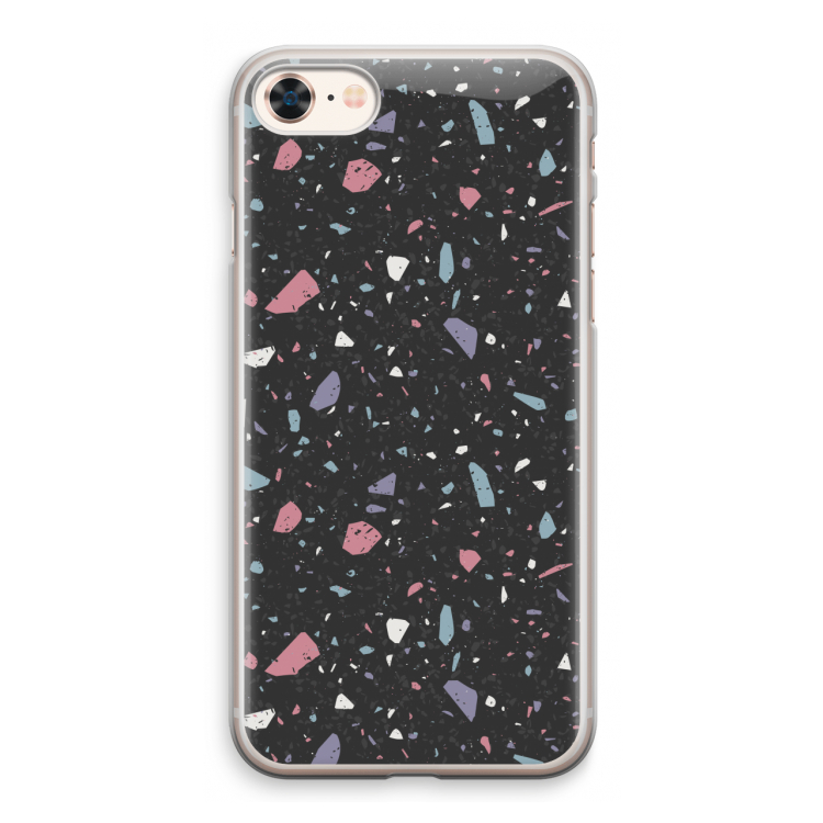 Terrazzo N°16: iPhone 8 Transparant Hoesje