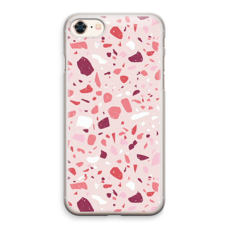 Terrazzo N°15: iPhone 8 Transparant Hoesje