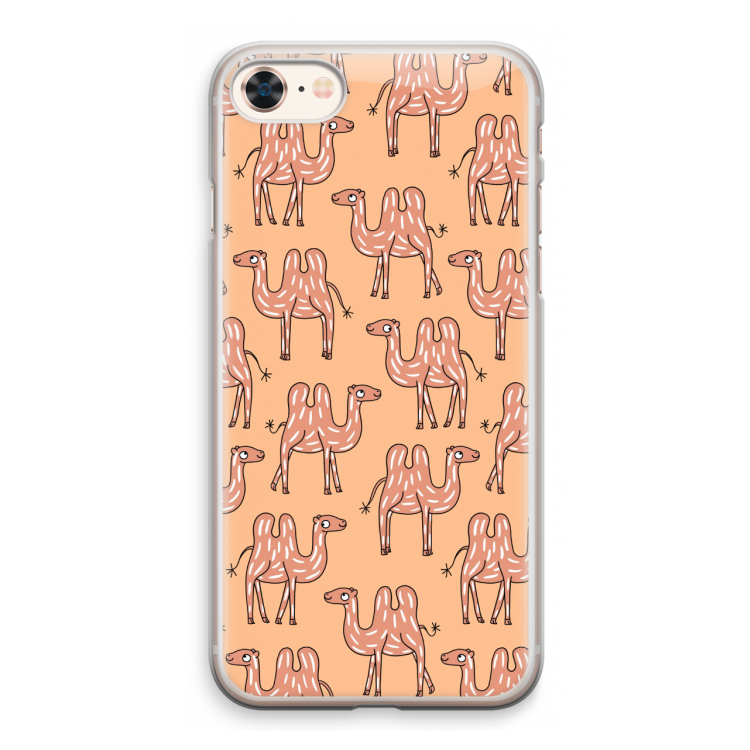 Kameel: iPhone 8 Transparant Hoesje