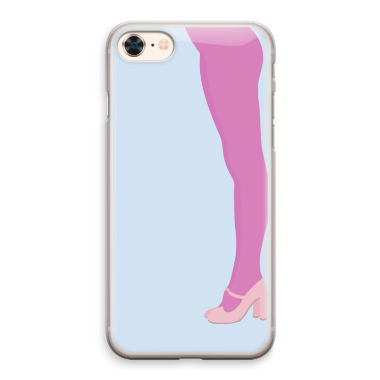 Pink panty: iPhone 8 Transparant Hoesje