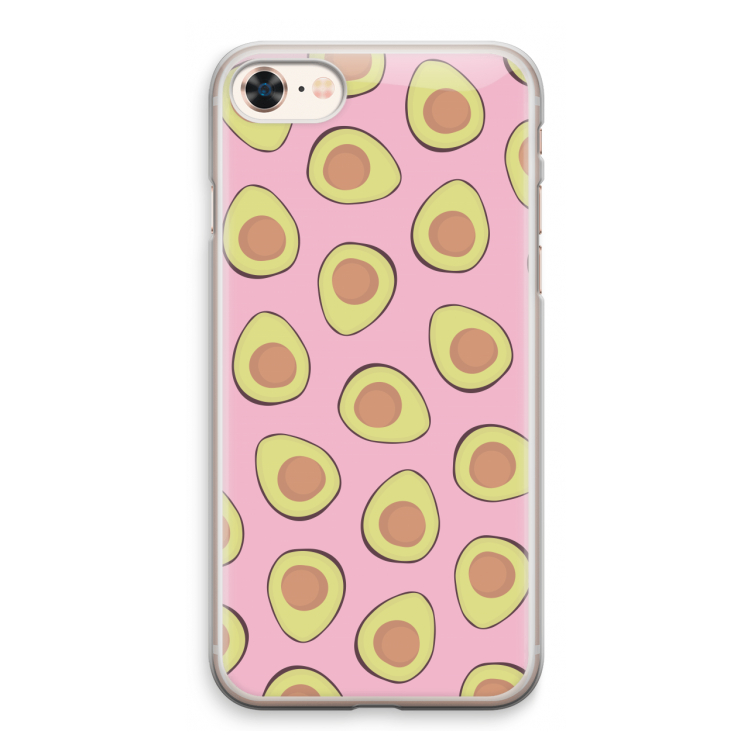 Dancing avocados: iPhone 8 Transparant Hoesje