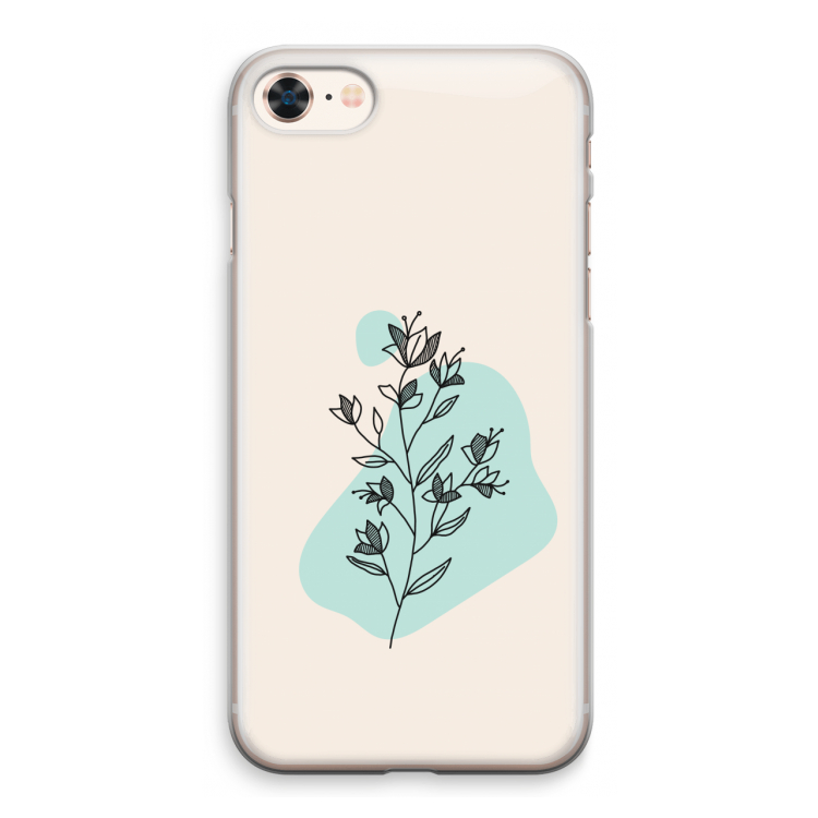 Violets are blue: iPhone 8 Transparant Hoesje