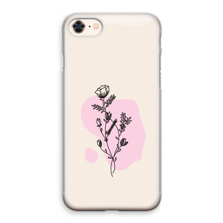 Roses are red: iPhone 8 Transparant Hoesje