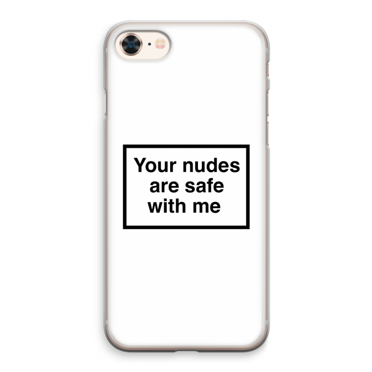 Safe with me: iPhone 8 Transparant Hoesje