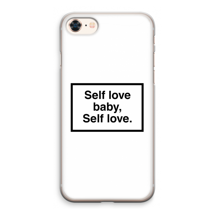 Self love: iPhone 8 Transparant Hoesje