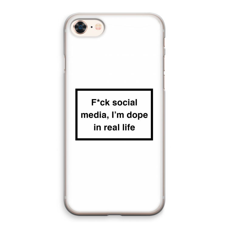 I'm dope: iPhone 8 Transparant Hoesje