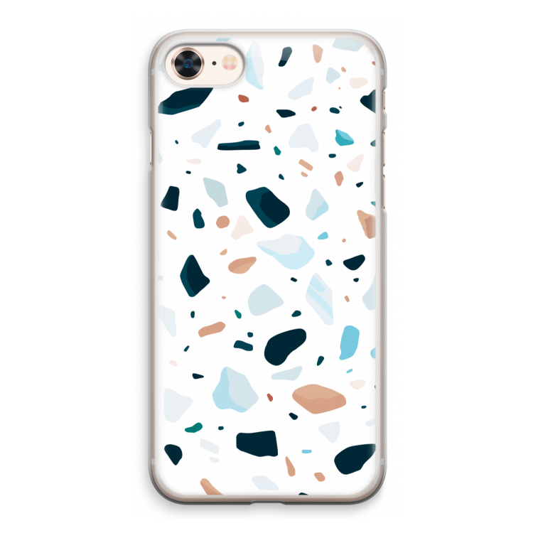 Terrazzo N°13: iPhone 8 Transparant Hoesje