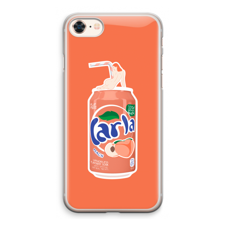 S(peach)less: iPhone 8 Transparant Hoesje