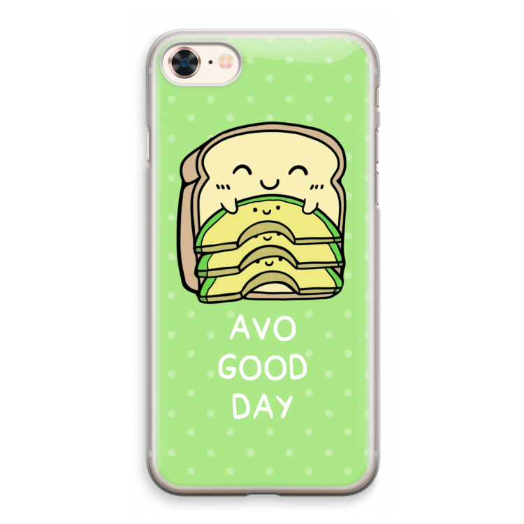 Avo Good Day: iPhone 8 Transparant Hoesje