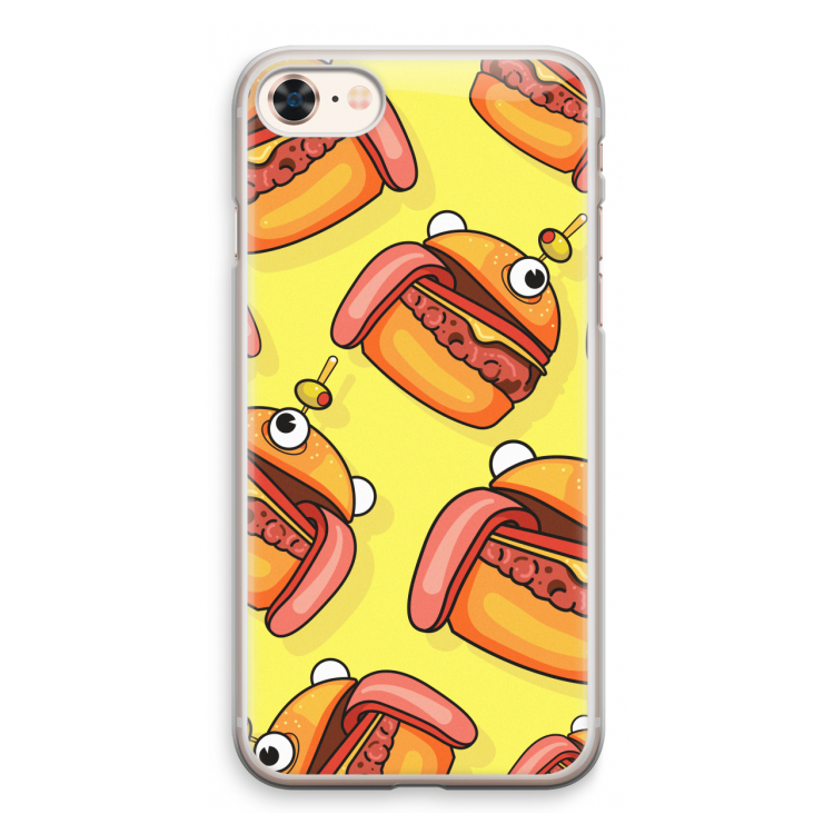 Hamburger: iPhone 8 Transparant Hoesje