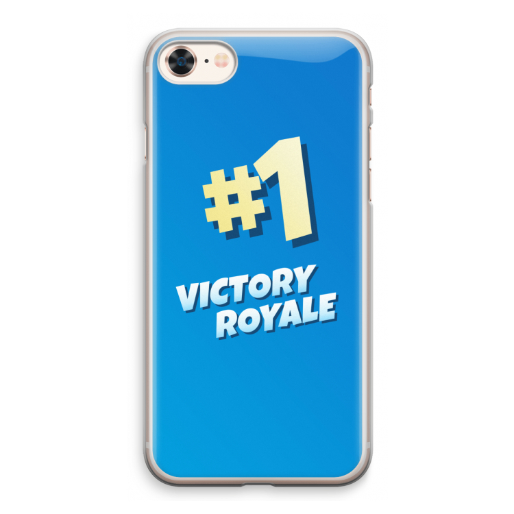 Victory Royale: iPhone 8 Transparant Hoesje