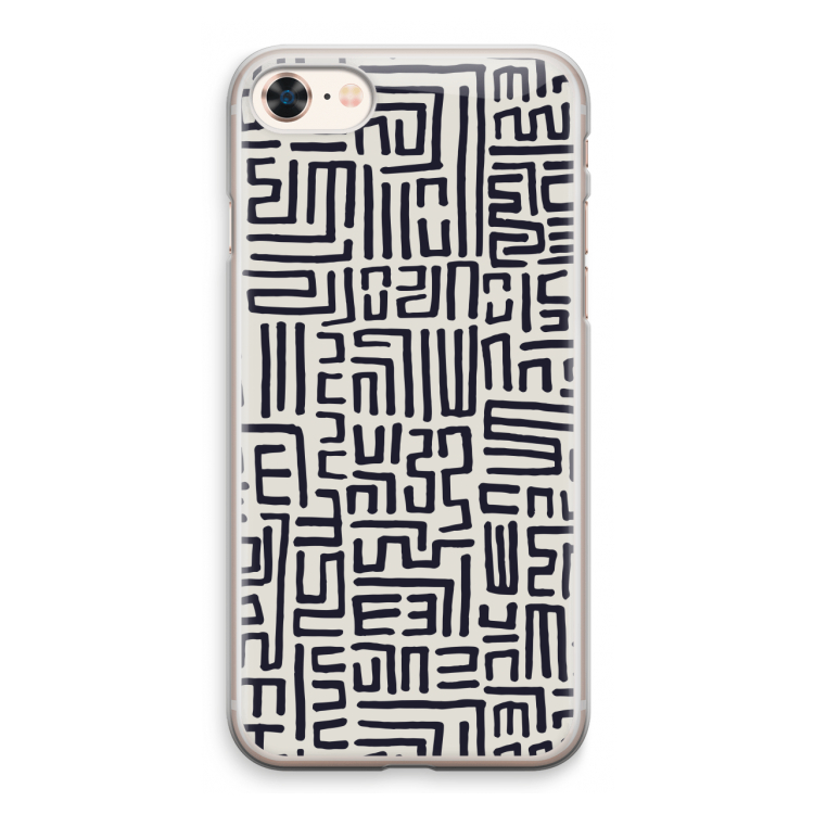 Moroccan Print: iPhone 8 Transparant Hoesje