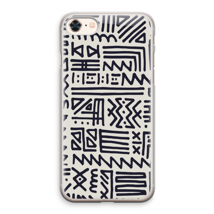 Marrakech print: iPhone 8 Transparant Hoesje
