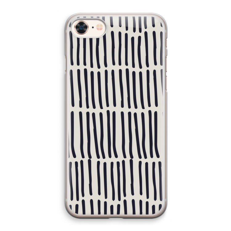 Moroccan stripes: iPhone 8 Transparant Hoesje