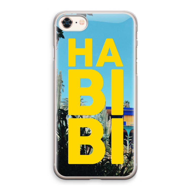 Habibi Majorelle : iPhone 8 Transparant Hoesje