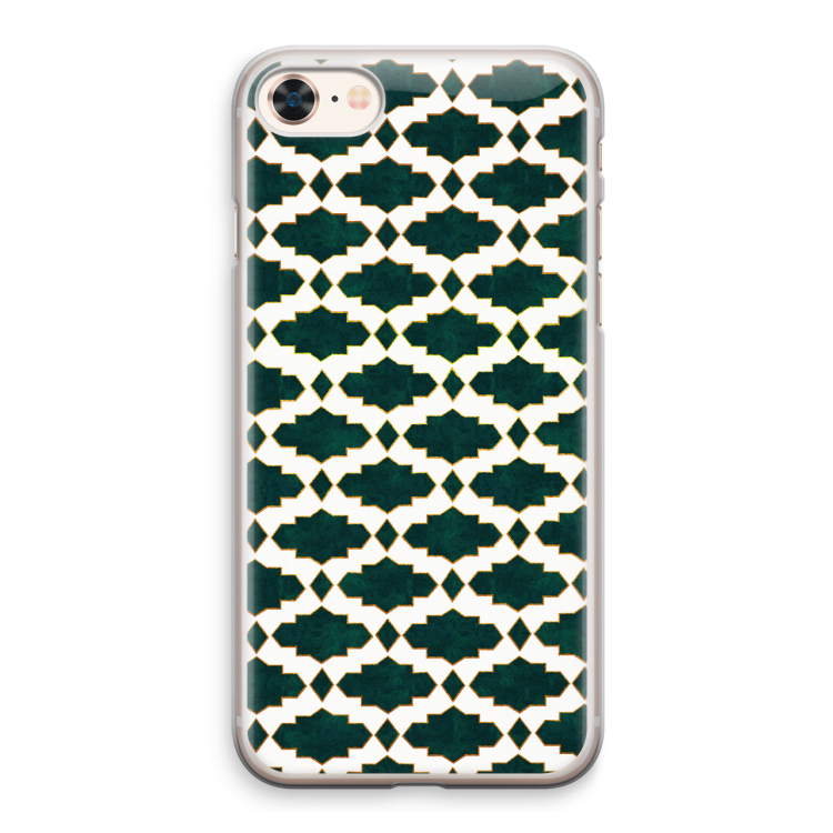 Moroccan tiles: iPhone 8 Transparant Hoesje