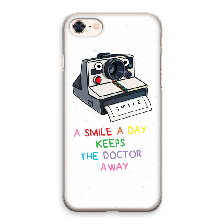 Smile: iPhone 8 Transparant Hoesje