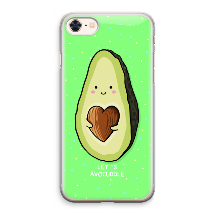 Avocuddle: iPhone 8 Transparant Hoesje