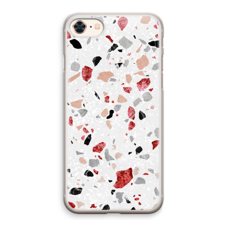 Terrazzo N°12: iPhone 8 Transparant Hoesje