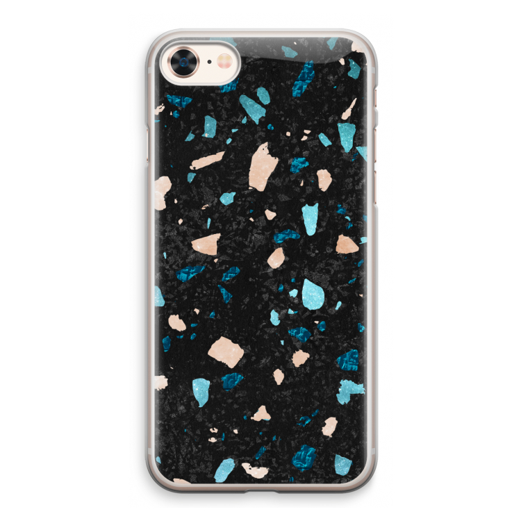 Terrazzo N°11: iPhone 8 Transparant Hoesje
