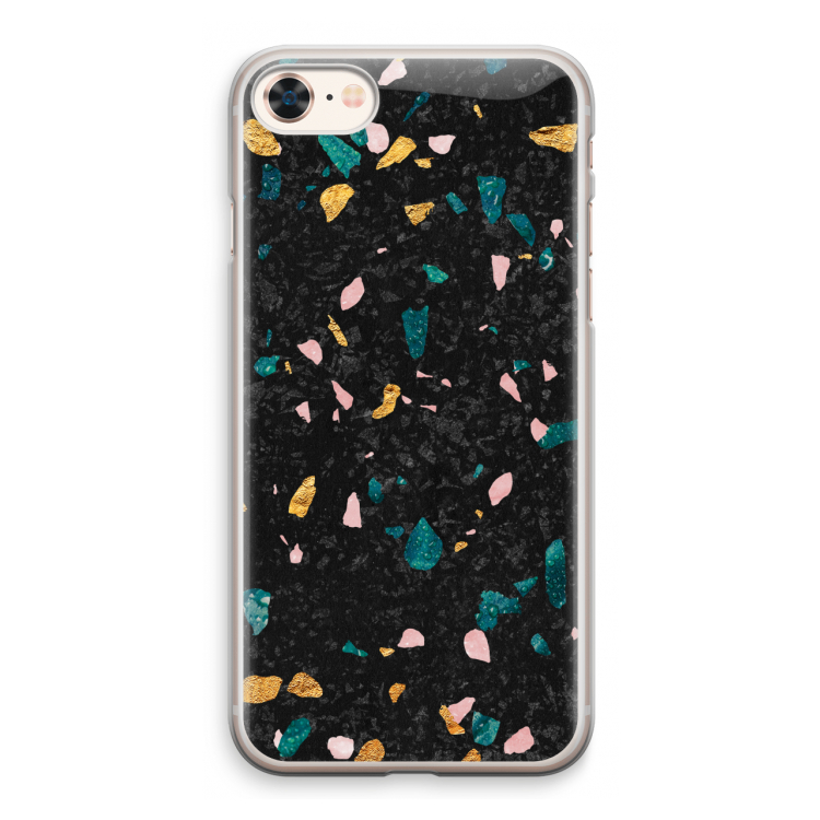 Terrazzo N°10: iPhone 8 Transparant Hoesje