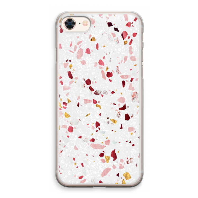 Terrazzo N°9: iPhone 8 Transparant Hoesje