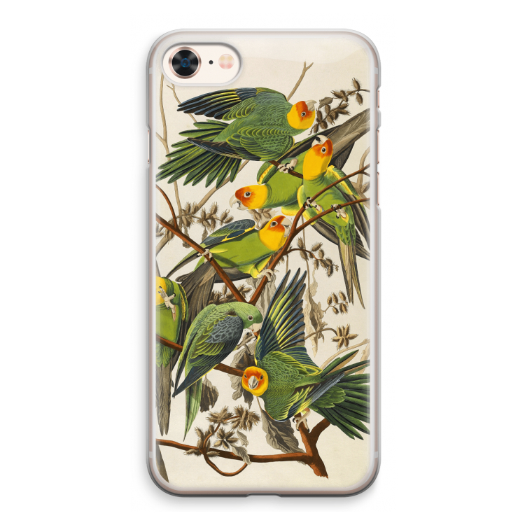 Carolinaparkiet: iPhone 8 Transparant Hoesje