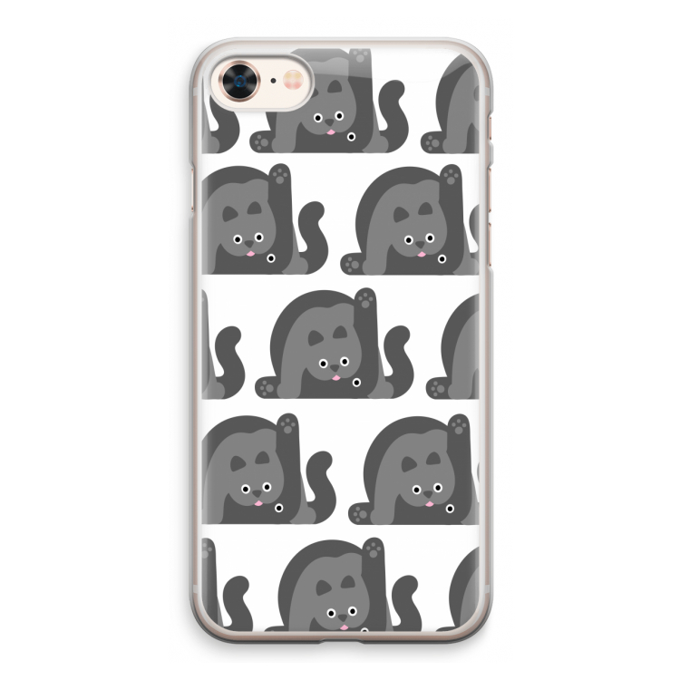 Cats: iPhone 8 Transparant Hoesje