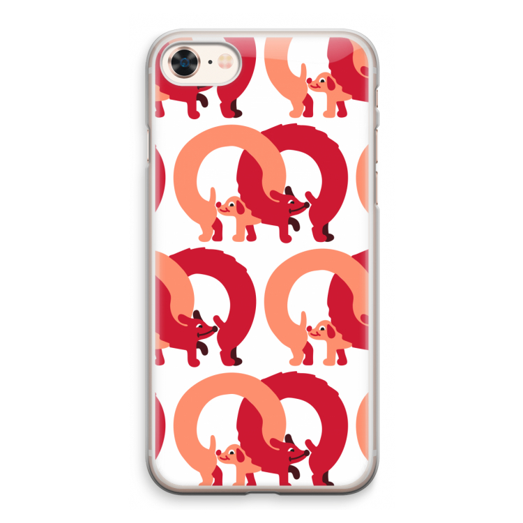 Dogs: iPhone 8 Transparant Hoesje