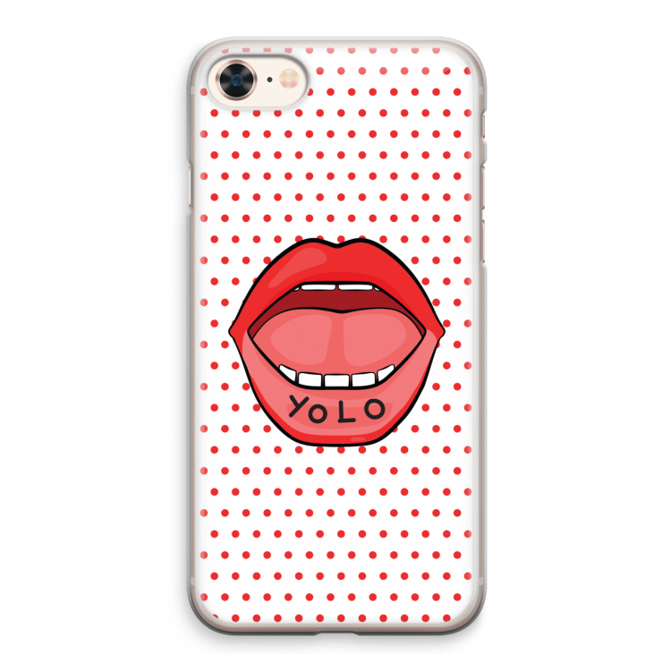 Yolo Denise: iPhone 8 Transparant Hoesje