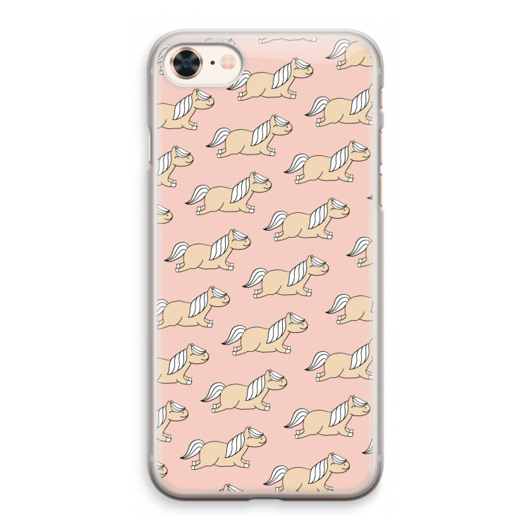 Ponys: iPhone 8 Transparant Hoesje