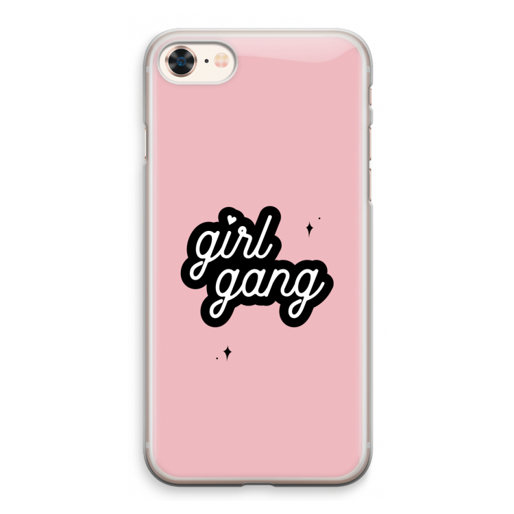 Girl Gang: iPhone 8 Transparant Hoesje