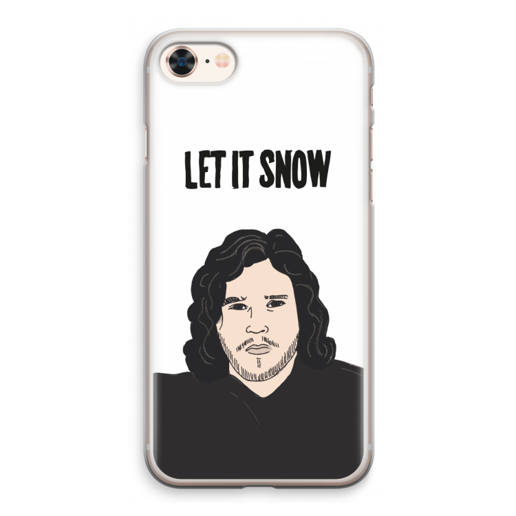 Let It Snow: iPhone 8 Transparant Hoesje