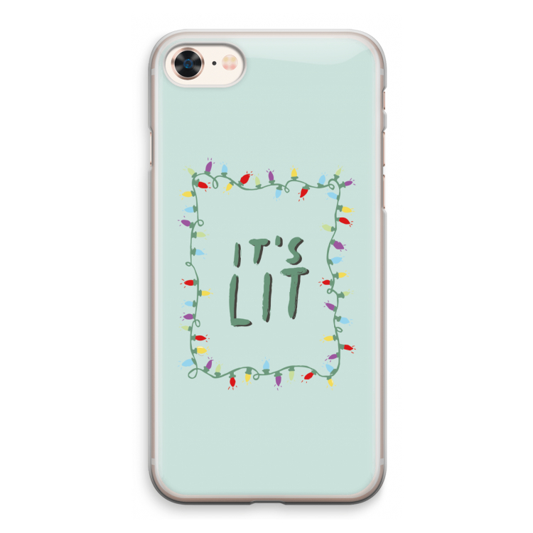 It's Lit: iPhone 8 Transparant Hoesje