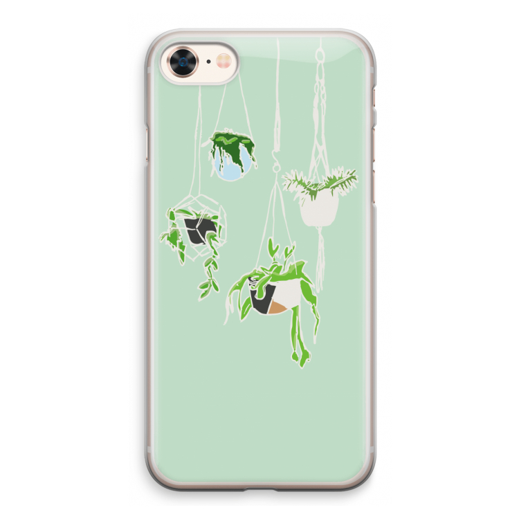 Hang In There: iPhone 8 Transparant Hoesje