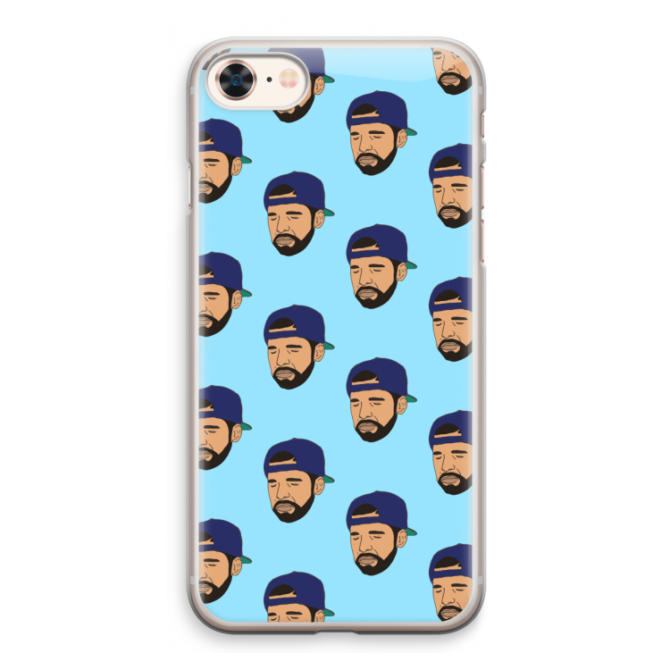 Drake Away: iPhone 8 Transparant Hoesje