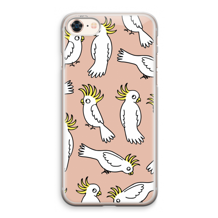 Papegaai: iPhone 8 Transparant Hoesje