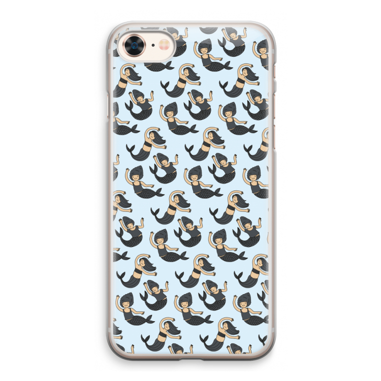 Zeemeermin: iPhone 8 Transparant Hoesje