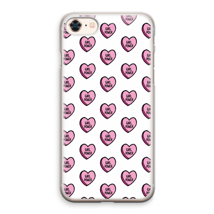 GIRL POWER: iPhone 8 Transparant Hoesje