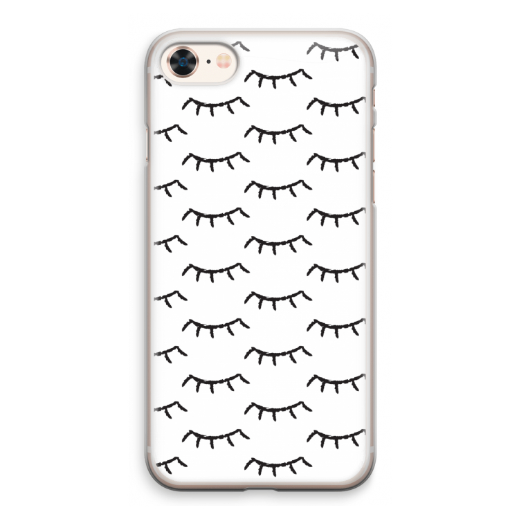Wimpers: iPhone 8 Transparant Hoesje