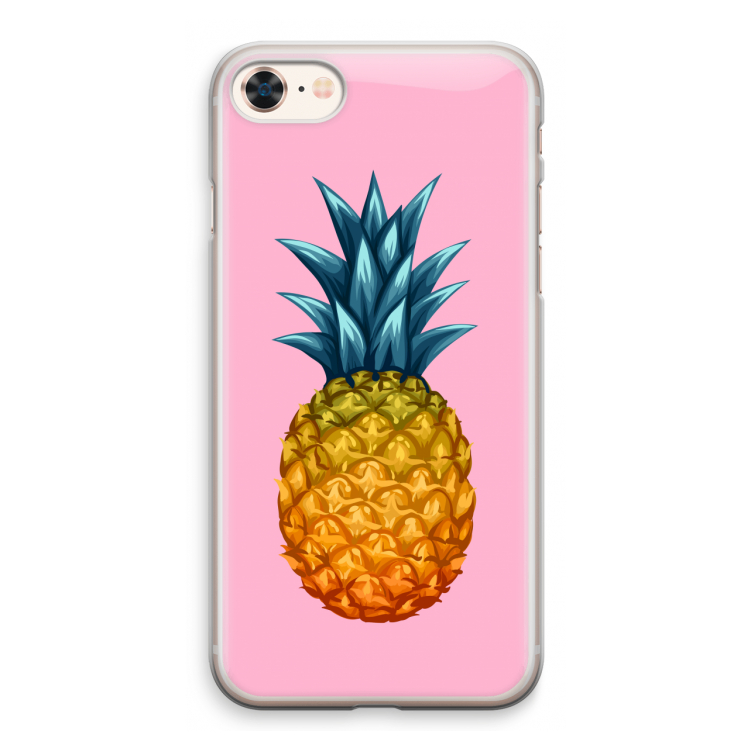 Grote ananas: iPhone 8 Transparant Hoesje