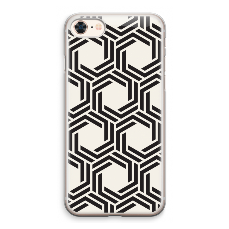 Geometrisch patroon: iPhone 8 Transparant Hoesje