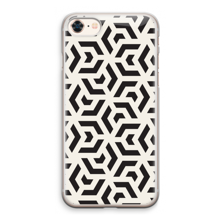 Crazy pattern: iPhone 8 Transparant Hoesje