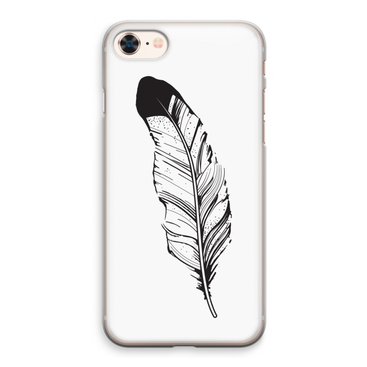 Pluim: iPhone 8 Transparant Hoesje