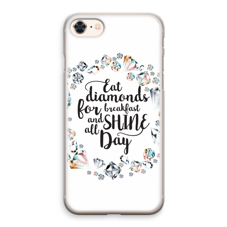 Diamonds: iPhone 8 Transparant Hoesje